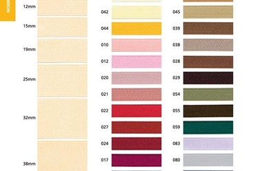  オーガニックコットン 両面サテンリボン