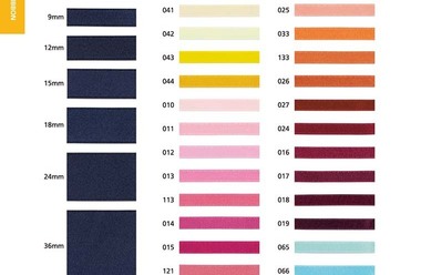 リサイクルポリエルテル 両面サテンリボン