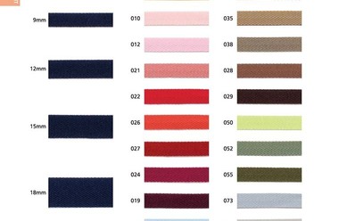 リサイクルポリエステル ソフトストレッチ 杉綾テープ