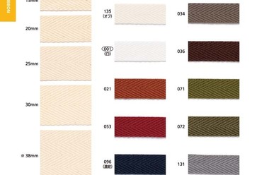 コットン 杉綾テープ (1mm厚）