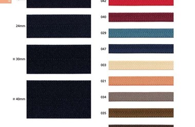 リサイクルポリエステル ストレッチ 杉綾テープ/バインダー