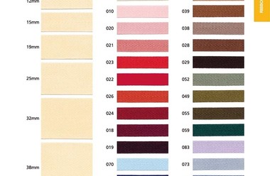 オーガニックコットン 杉綾テープ(0.5mm厚）