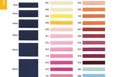 リサイクルポリエステル 片面サテンリボン